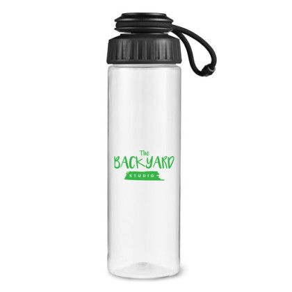 Custom 25oz Tubular Tritan Water Bottle - Black