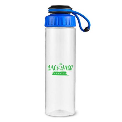 Custom 25oz Tubular Tritan Water Bottle - Reflex Blue