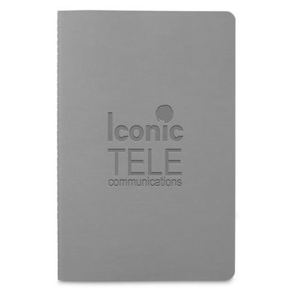 Custom Thermo PU Stitch-Bound Meeting Journal - Gray