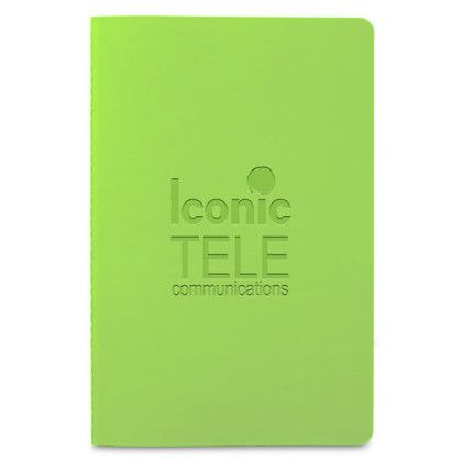Custom Thermo PU Stitch-Bound Meeting Journal - Lime Green