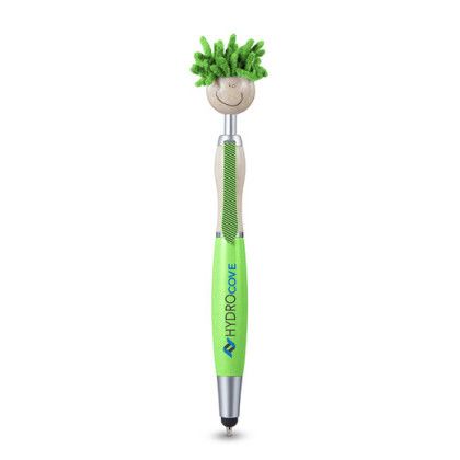 Custom MopToppers Wheat Straw Screen Cleaner With Stylus Pen - Lime Green