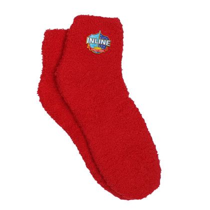 Custom Fuzzy Socks - Red