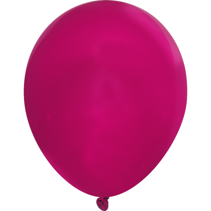 Custom 9" USA Crystal Latex Balloon - Magenta Pink