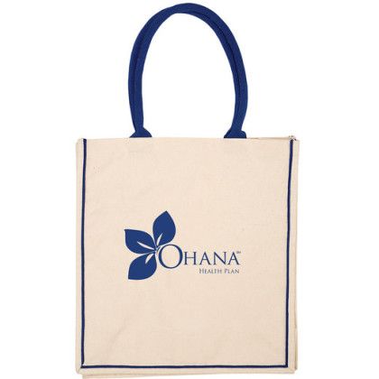 Custom Nantucket Tote Bag - Blue