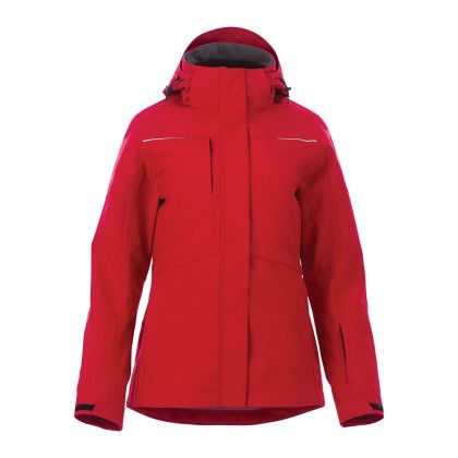 Custom Women's YAMASKA Waterproof 3-in-1 Jacket with Detachable Hood - Team Red with Black