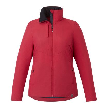 Custom Women's KYES Eco Packable Insulated Jacket - Vintage Red