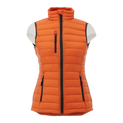 Custom Women's Whistler Lightweight Down Puffer Vest - Orange