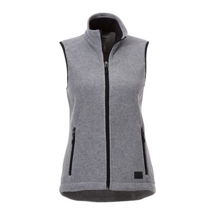 Custom Women's WILLOWBEACH Roots73 Microfleece Vest - Charcoal Mix