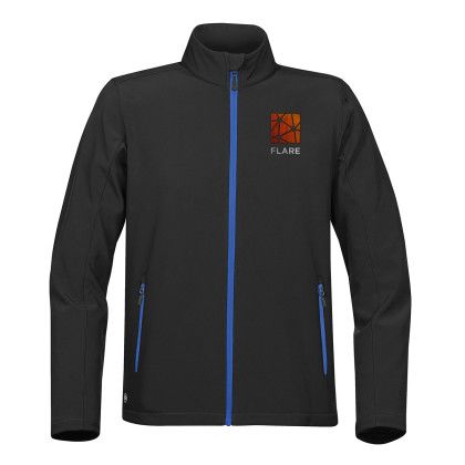 Stormtech Orbiter Men's Softshell - Black/Azure