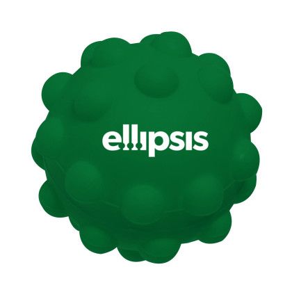 Custom Push Pop Stress Ball - Green