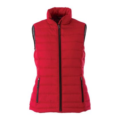 Custom Women's MERCER Insulated Puffer Vest - Team Red