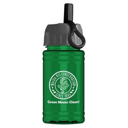 Custom UpCycle - Mini 16 Oz. RPet Sports Bottle With Ring Straw Lid