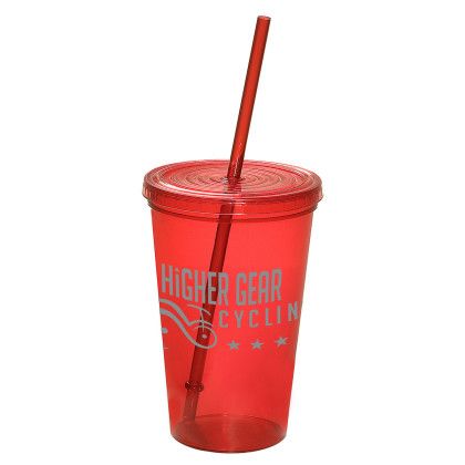 Custom 20oz Econo Sturdy Sipper - Red