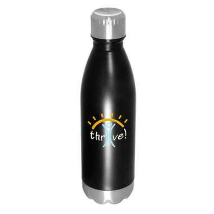 Custom 17oz Vacuum Insulated Bottle - Black