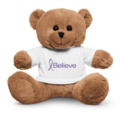 Custom 7" Soft Plush Bear With T-Shirt - White
