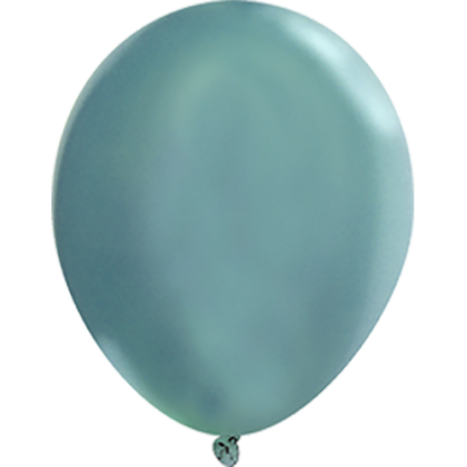 Custom 9" USA Metallic Latex Balloons - Teal Blue