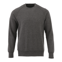 Custom Men's KRUGER Fleece Crewneck Sweatshirt - Heather Dark Charcoal