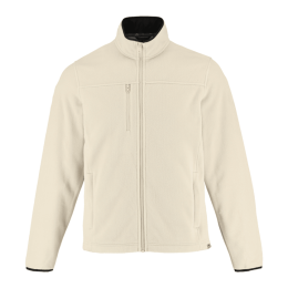 Custom Men's Roots73 Westville Eco Microfleece Full Zip Jacket - Oatmeal