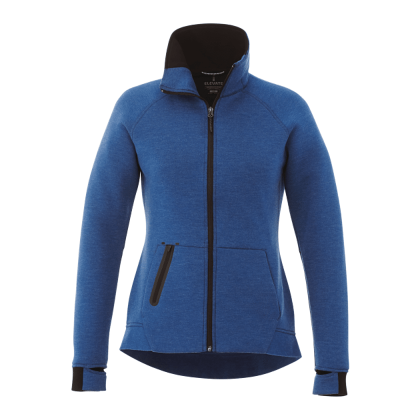 Custom Women's KARIBA Knit Jacket - Metro Blue Heather