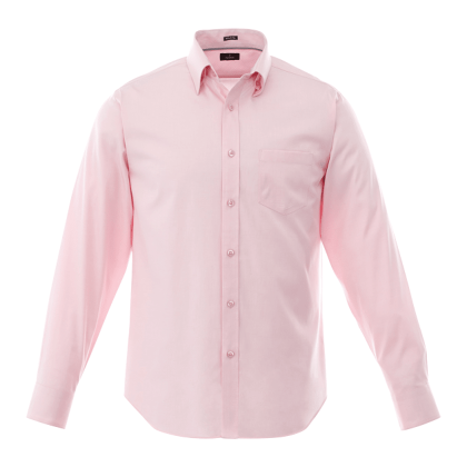 Custom Men's CROMWELL Long Sleeve Button Up Shirt - Pink Zircon Custom Men's CROMWELL Long Sleeve Button Up Shirt - Pink Zircon