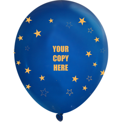 Custom 11" Fashion Latex Wrap Balloons - Stars