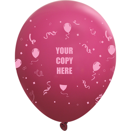 Custom 11" Standard Latex Wrap Balloons - Confetti