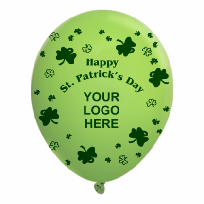 Custom 11" Standard Latex Wrap Balloons - St. Patrick's Day