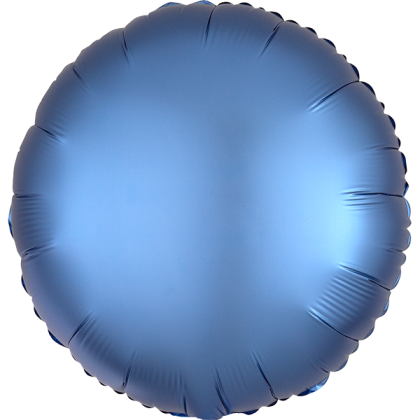 Custom 17" Round Helium Saver XtraLife Foil Balloons - Azure Blue