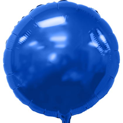 Custom 17" Round Helium Saver XtraLife Foil Balloons - Blue