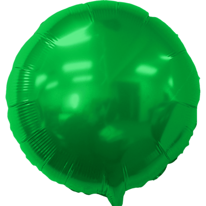 Custom 17" Round Helium Saver XtraLife Foil Balloons - Green