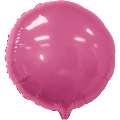 Custom 17" Round Helium Saver XtraLife Foil Balloons - Pink