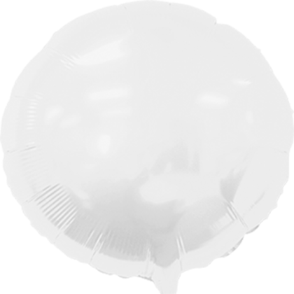 Custom 17" Round Helium Saver XtraLife Foil Balloons - White
