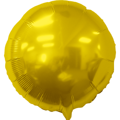 Custom 17" Round Helium Saver XtraLife Foil Balloons - Yellow