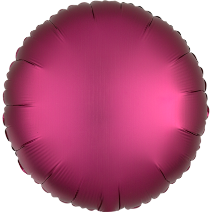 Custom 17" Round Helium Saver XtraLife Foil Balloons - Pomegranate Pink