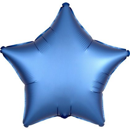 Custom 17" Star Helium Saver XtraLife Foil Balloons - Azure Blue