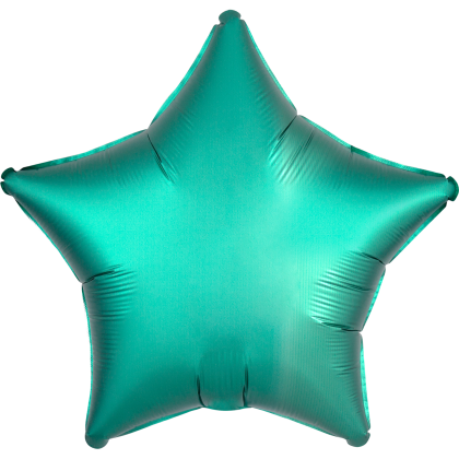 Custom 17" Star Helium Saver XtraLife Foil Balloons - Jade Green