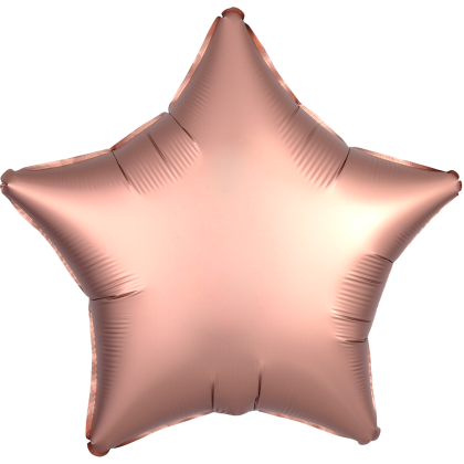 Custom 17" Star Helium Saver XtraLife Foil Balloons - Rose Gold