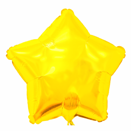 Custom 17" Star Helium Saver XtraLife Foil Balloons - Yellow