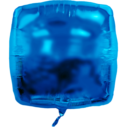 Custom 22" Square Helium Saver XtraLife Foil Balloon - Blue
