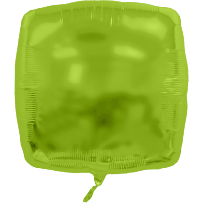 Custom 22" Square Helium Saver XtraLife Foil Balloon - Lime Green
