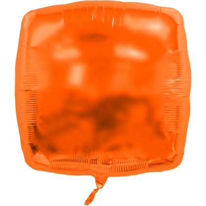 Custom 22" Square Helium Saver XtraLife Foil Balloon - Orange