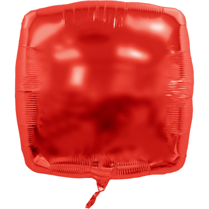 Custom 22" Square Helium Saver XtraLife Foil Balloon - Red