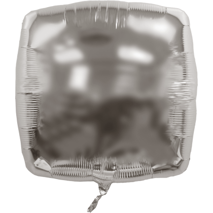Custom 22" Square Helium Saver XtraLife Foil Balloon - Silver