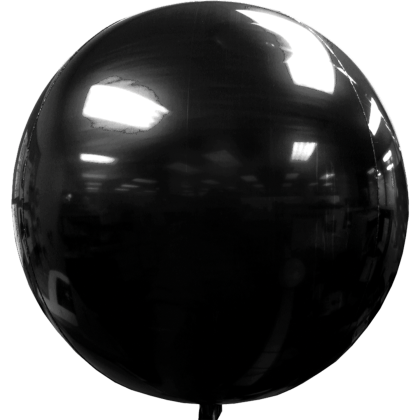 Custom 17" 3D Orbz Foil Balloon - Black