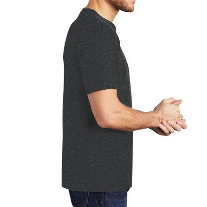 Custom District Men's Perfect Tri Crew Tee - Black - Side View