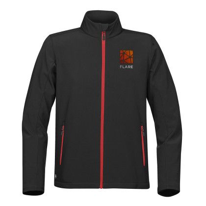 Stormtech Orbiter Men's Softshell - Black/Bright Red