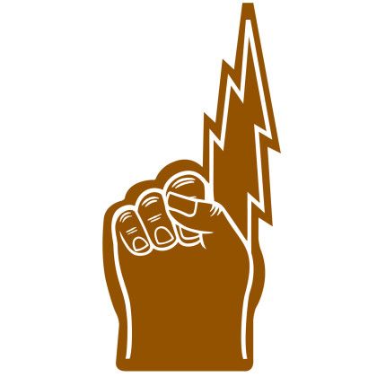 Spirit 18 in. Lightning Bolt Finger - Brown 499
