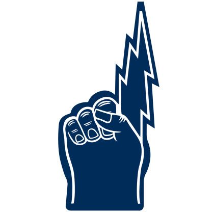 Spirit 18 in. Lightning Bolt Finger - Navy 289