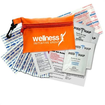 Custom Zip Tote First Aid Kit 3 - Orange