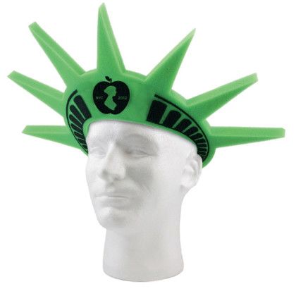 Spirit Liberty Crown Visor with Logo Imprint - Kelly Green 354